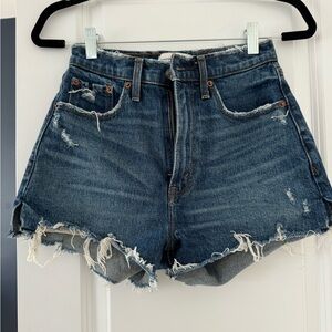 Abercrombie & Fitch Curve Love High Rise Denim Mom Short